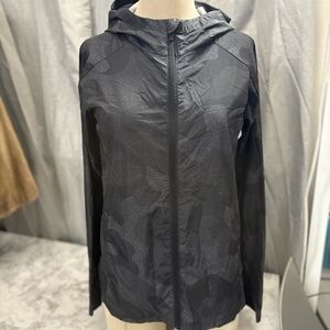 All in Motion Gray Hooded Windbreaker